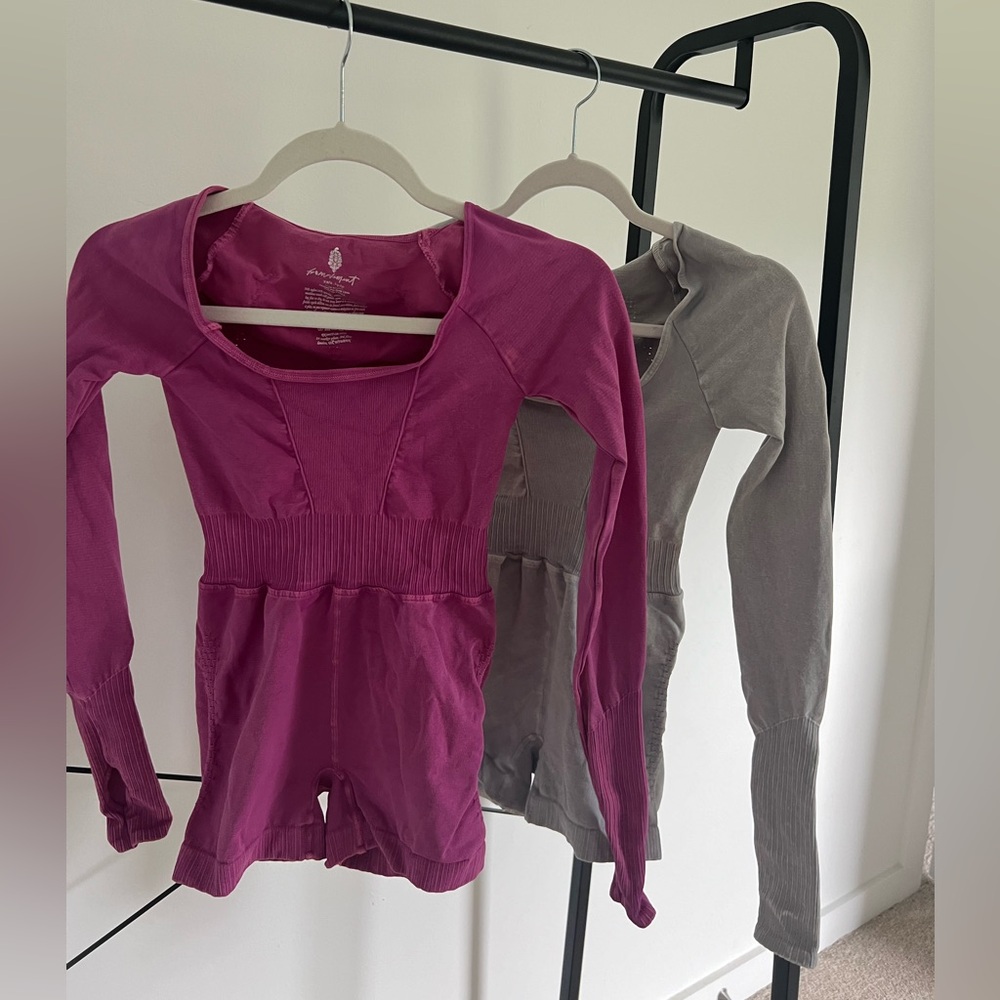 Free People Long Sleeve Runsies (PINK)